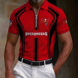 Limited Edition – Customized NFL Tampa Bay Buccaneers Zip Polo Shirt