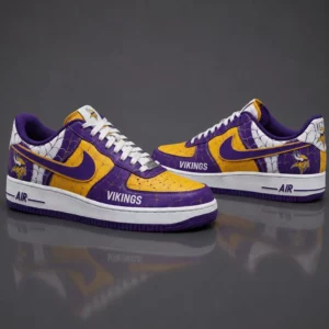 Limited Edition – Customized NFL Minnesota Vikings X Spider Air force 1 Shoes
