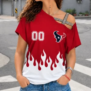 Limited Edition – Customized NFL Houston Texans Women’s Shoulder Shirt