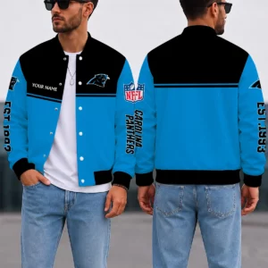 Limited Edition – Customized NFL Carolina Panthers Satin Varsity & Baseball Jacket