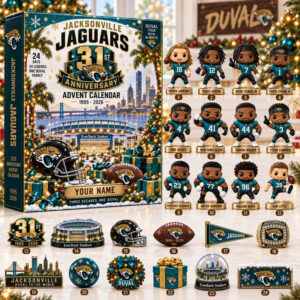 Jacksonville Jaguars 2026 31st Anniversary Advent Calendar 2026 24 Days Christmas Countdown Gift