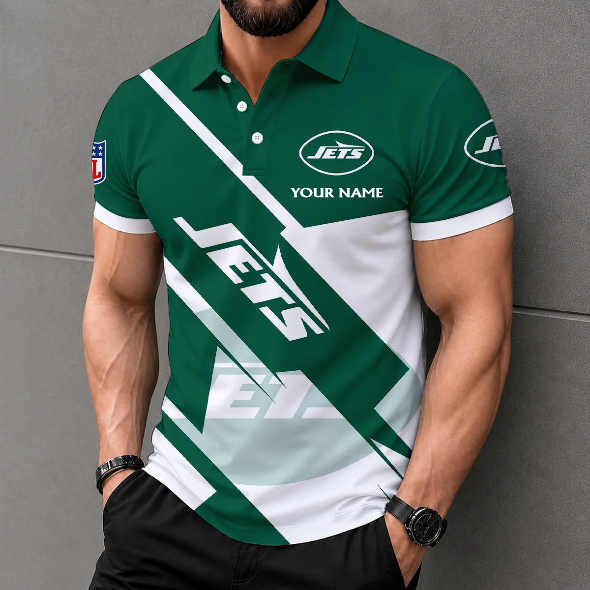 Limited Edition – Customized NFL New York Jets Polo Shirt
