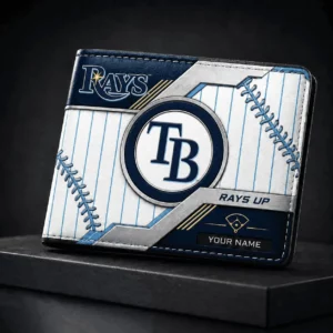Limited Edition – Customized MLB Tampa Bay Rays Leather Wallet