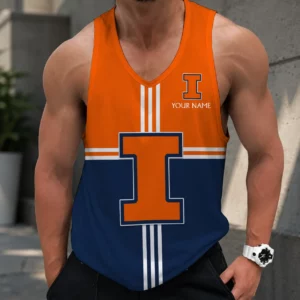 Limited Edition – Customized NCAA Illinois Fighting Illini Strappy Unisex Tank Top