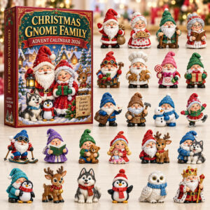 Christmas Gnome Family Advent Calendar 2026 Holiday Countdown Gifts For Family
