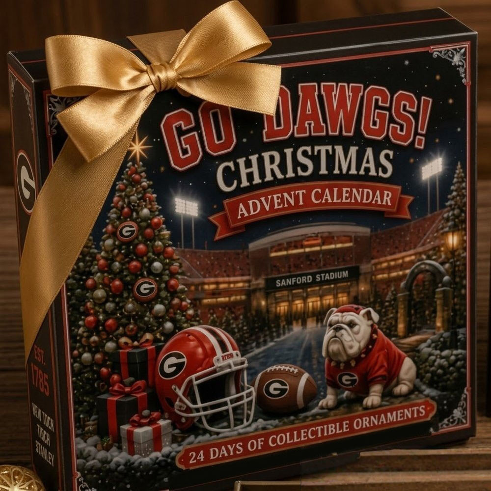 Georgia Bulldogs Go Dawgs Advent Calendar 2026 Christmas Countdown Box Xmas Gift
