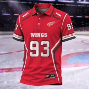 Limited Edition – Customized NHL Detroit Red Wings Polo Shirt