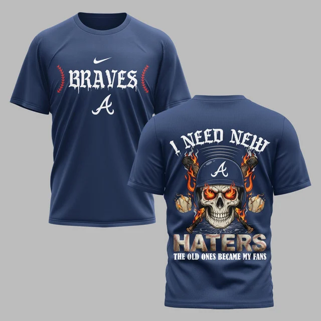 Limited Edition – Customized MLB Atlanta Braves Muticolor T-Shirt - Image 2