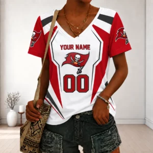 Limited Edition – Customized NFL Tampa Bay Buccaneers V-Neck Female Shirt