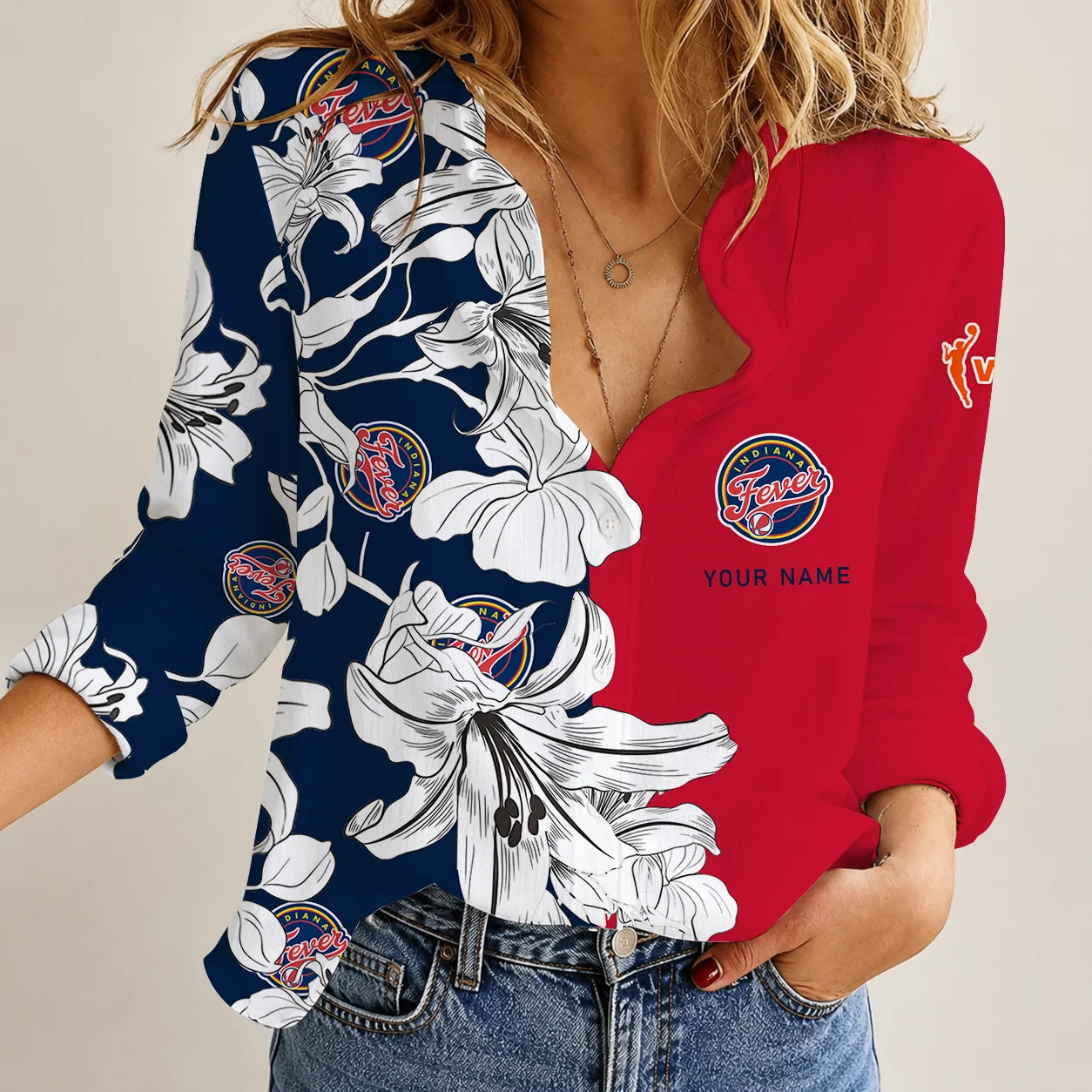 Limited Edition – Customized WNBA Indiana Fever Women Casual Shirt