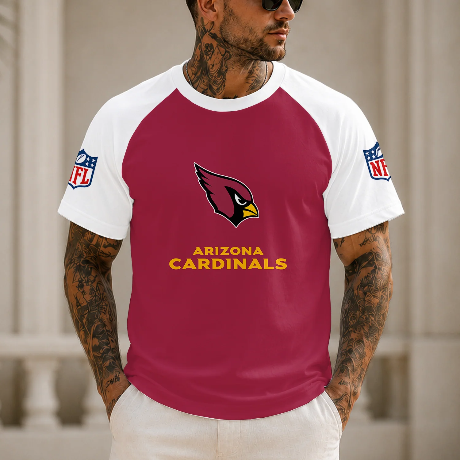 Limited Edition – Customized NFL Arizona Cardinals Raglan Tee