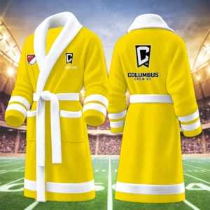 Limited Edition – Customized MLS Columbus Crew Fleece Bathrobe