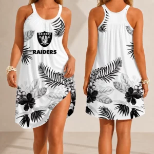 Limited Edition – Customized NFL Las Vegas Raiders Camisole Dress