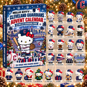 Cleveland Guardians Kitty Advent Calendar 2026 24 Day Cleveland Guardians Merch Countdown Gift