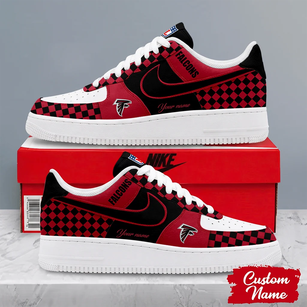Limited Edition – Customized NFL Atlanta Falcons Af1 Shoes