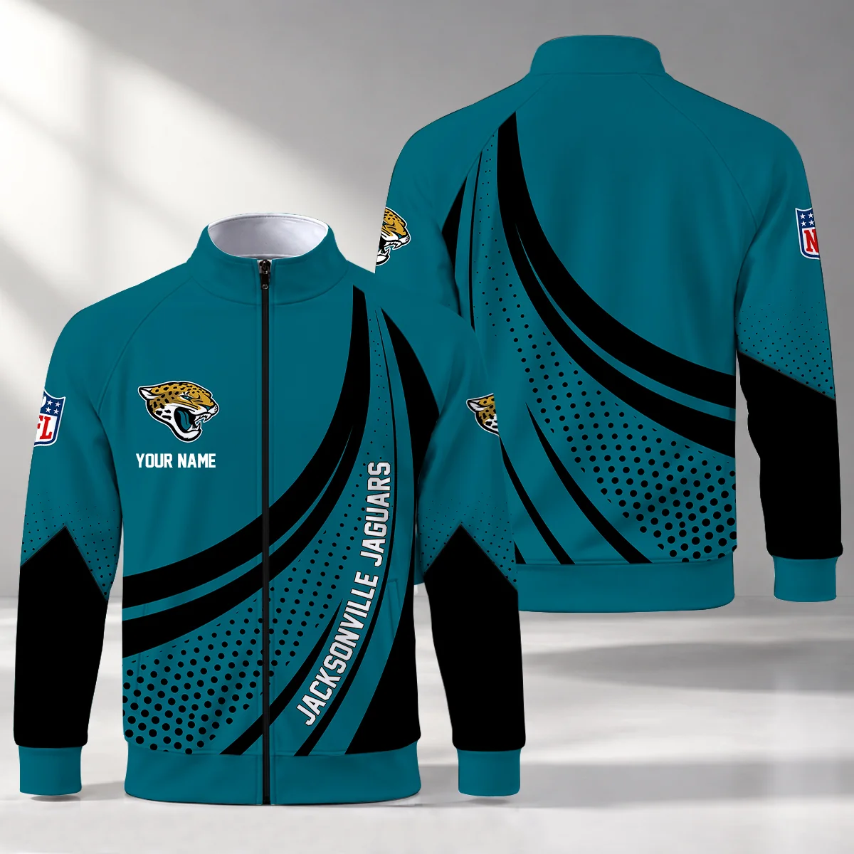 Limited Edition – Customized NFL Jacksonville Jaguars Stand Collar Jacket