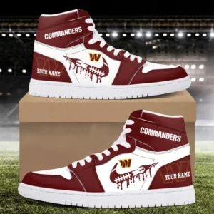 Limited Edition – Customized NFL Washington Commanders Air Jordan 1 Sneakers
