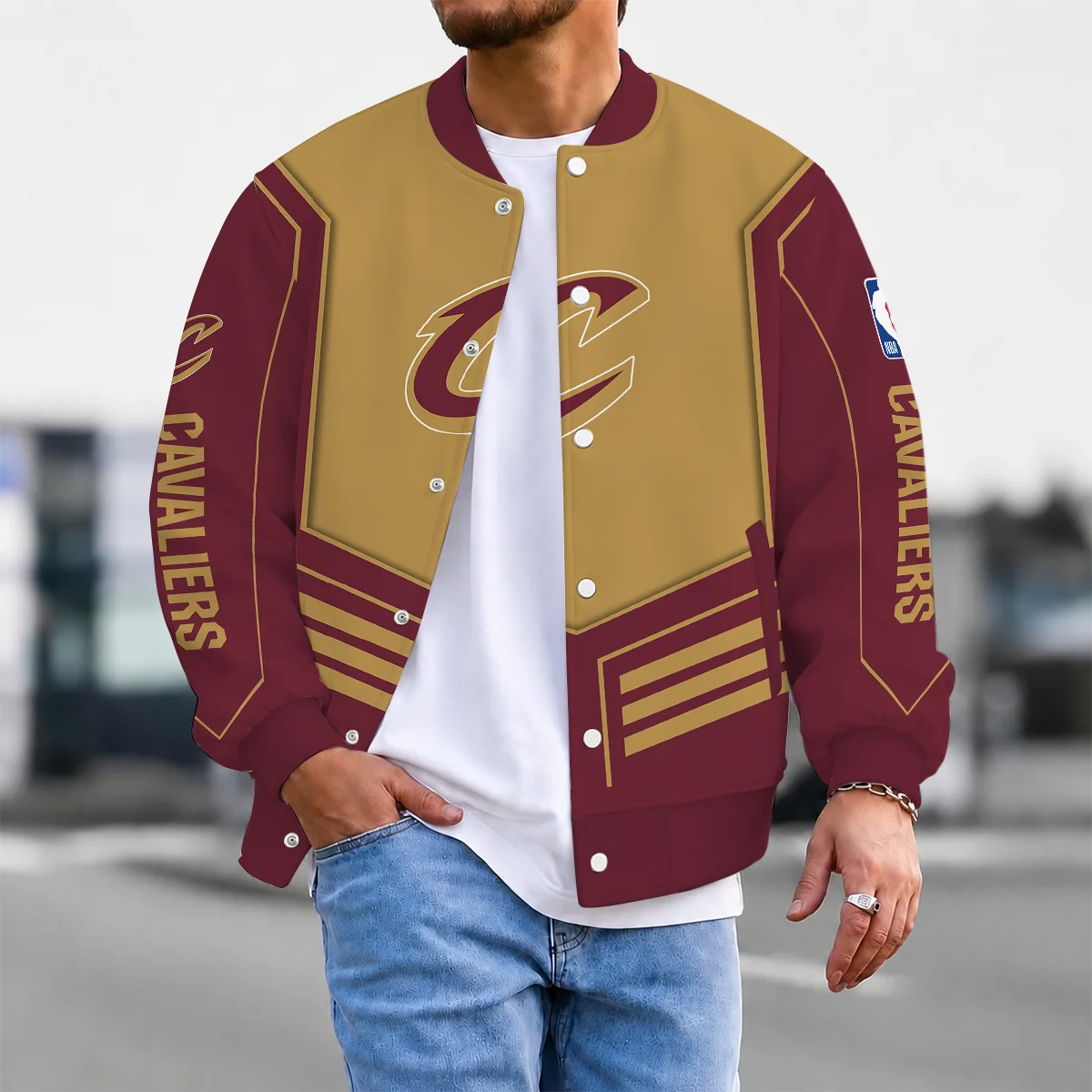 Limited Edition – Customized NBA Cleveland Cavaliers Baseball Jacket, Satin Varsity Jacket
