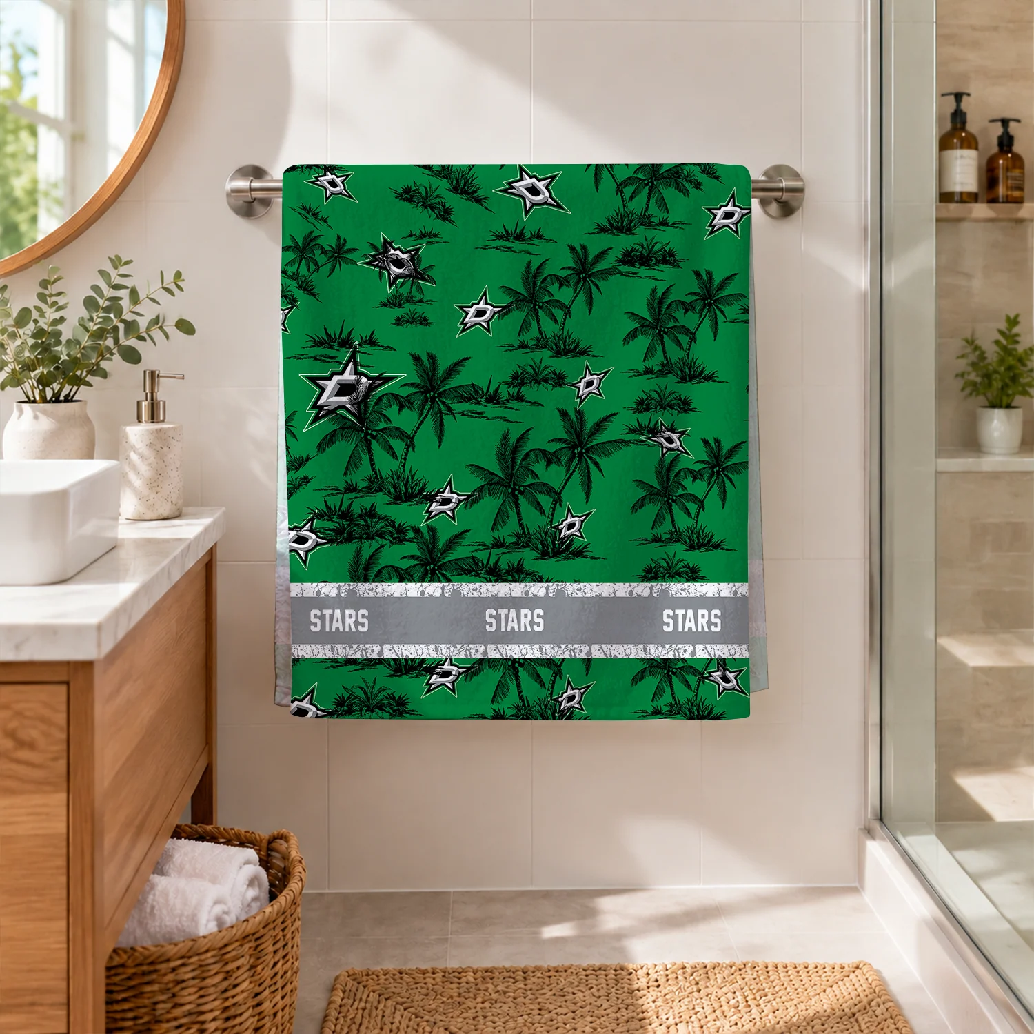 Limited Edition – Customized NHL Dallas Stars Beach Towel - Image 2