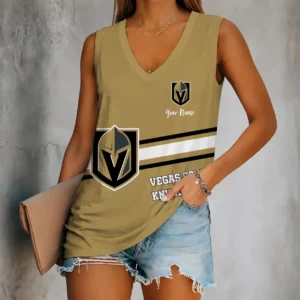 Limited Edition – Customized NHL Vegas Golden Knights Women’s V-Neck Tank Top