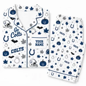 Limited Edition – Customized NFL Indianapolis Colts Halloween Long Pajamas Set