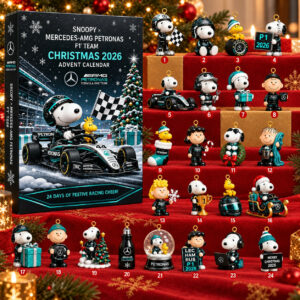 Snoopy x Mercedes AMG Petronas Christmas Advent Calendar 2026 Snoopy Christmas Calendar