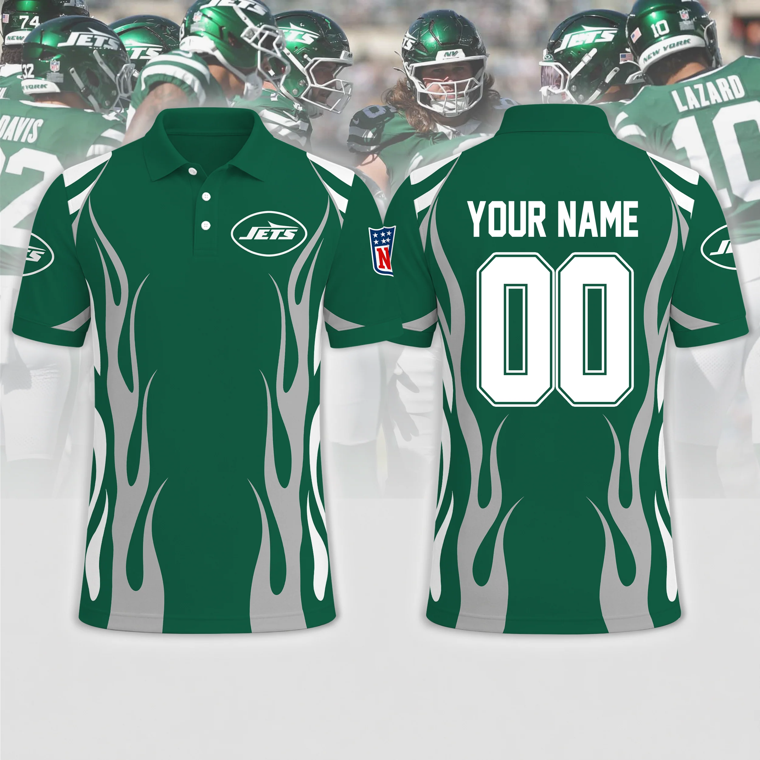 Limited Edition – Customized NFL New York Jets Polo Shirt