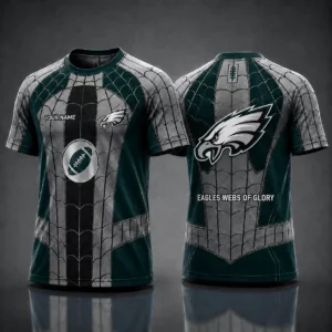 Limited Edition – Customized NFL Philadelphia Eagles x Spider Unisex T-Shirt