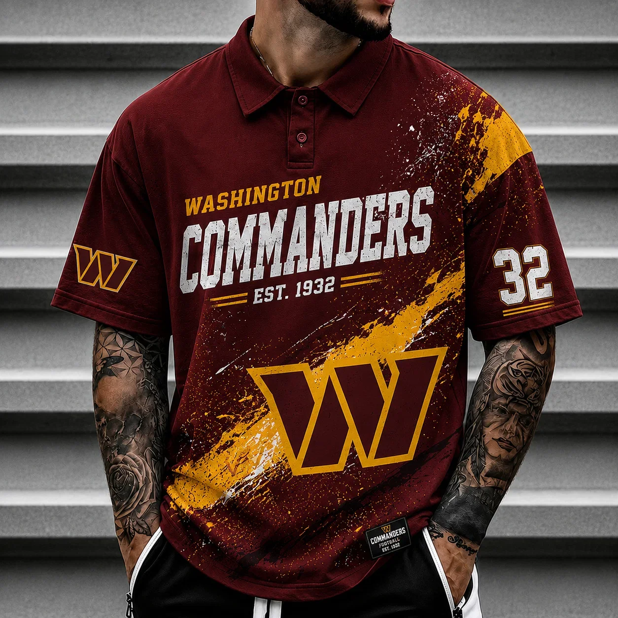 Limited Edition – Customized NFL Washington Commanders Polo Shirt