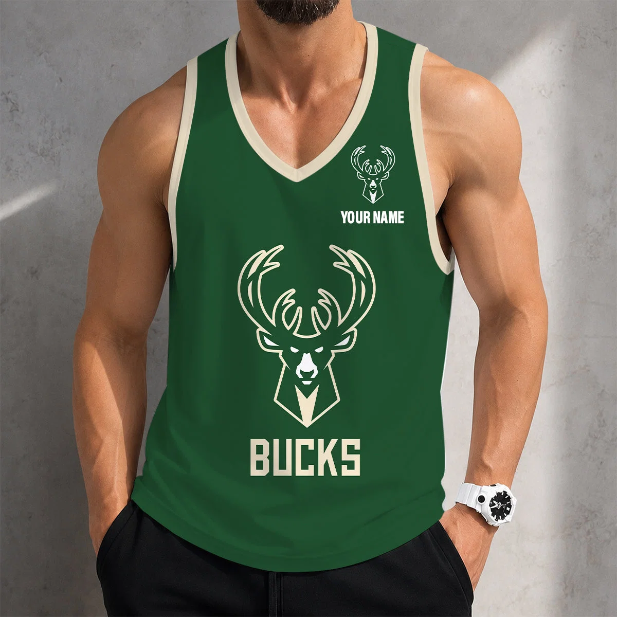 Limited Edition – Customized NBA Milwaukee Bucks Unisex Tank Top