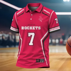 Limited Edition – Customized NBA Houston Rockets Polo Shirt