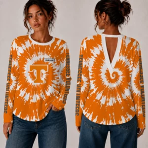 Limited Edition – Customized NCAA Tennessee Volunteers Women’s Back V-Cut Long-Sleeve Shirt