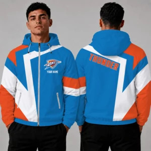 Limited Edition – Customized NBA Oklahoma City Thunder Windbreaker Jacket