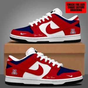 Limited Edition – Customized NCAA Arizona Wildcats Dunk Low Shoes