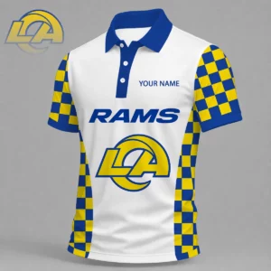 Limited Edition – Customized NFL Los Angeles Rams Polo Shirt