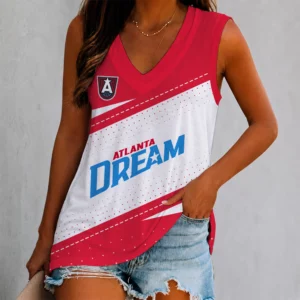 Limited Edition – New Customized WNBA Atlanta Dream Women’s V-Neck Tank Top