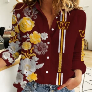 Limited Edition – Customized NFL Washington Commanders Women Casual Shirt