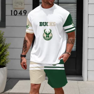 Limited Edition – Customized NBA Milwaukee Bucks Unisex T-Shirt & Shorts Set