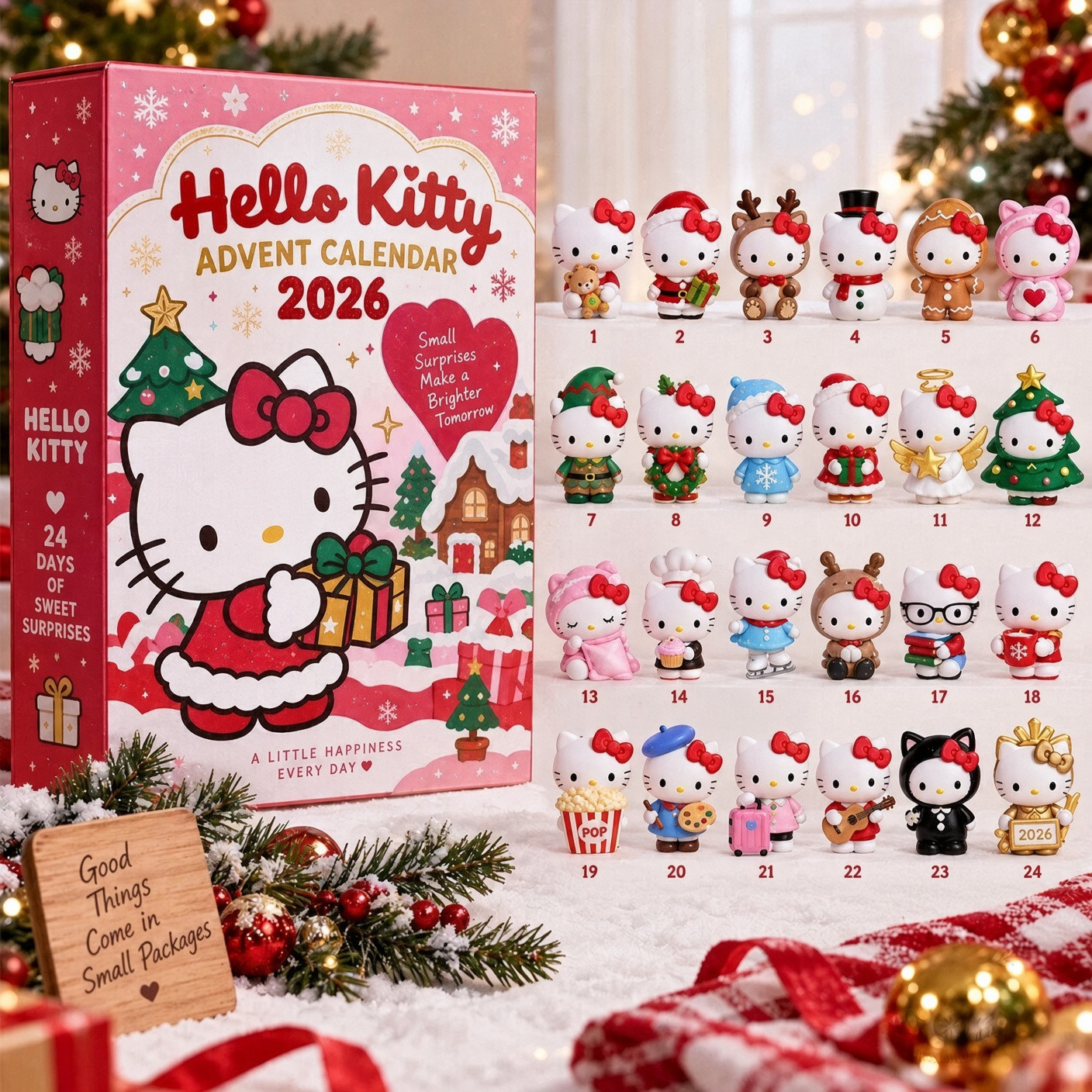 Hello Kitty 2026 Advent Calendar Cute Hello Kitty Xmas Advent Calendar Daughter Gift