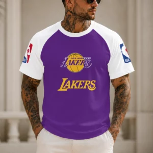 Limited Edition – Customized NBA Los Angeles Lakers Raglan Tee