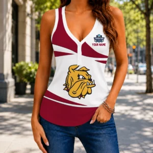 Limited Edition – Customized NCAA Minnesota Duluth Bulldogs Women’s V-Neck Tank Top