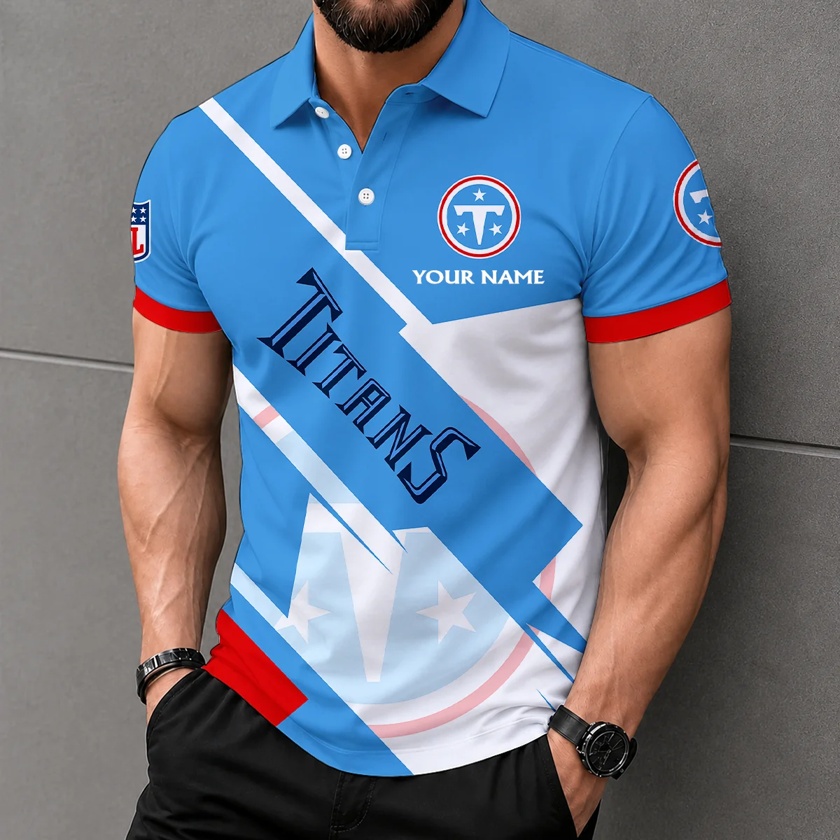 Limited Edition – Customized NFL Tennessee Titans Polo Shirt