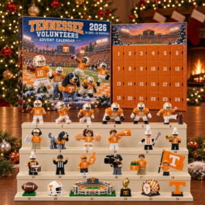 Tennessee Volunteers 2026 Christmas Advent Calendar Volunteers Xmas Ornaments Sport Gift