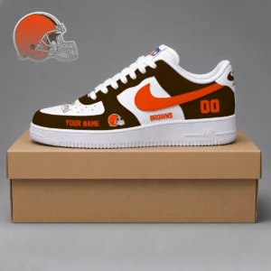 Limited Edition – Customized NFL Cleveland Browns Af1 Shoes