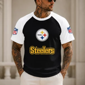 Limited Edition – Customized NFL Pittsburgh Steelers Raglan Tee