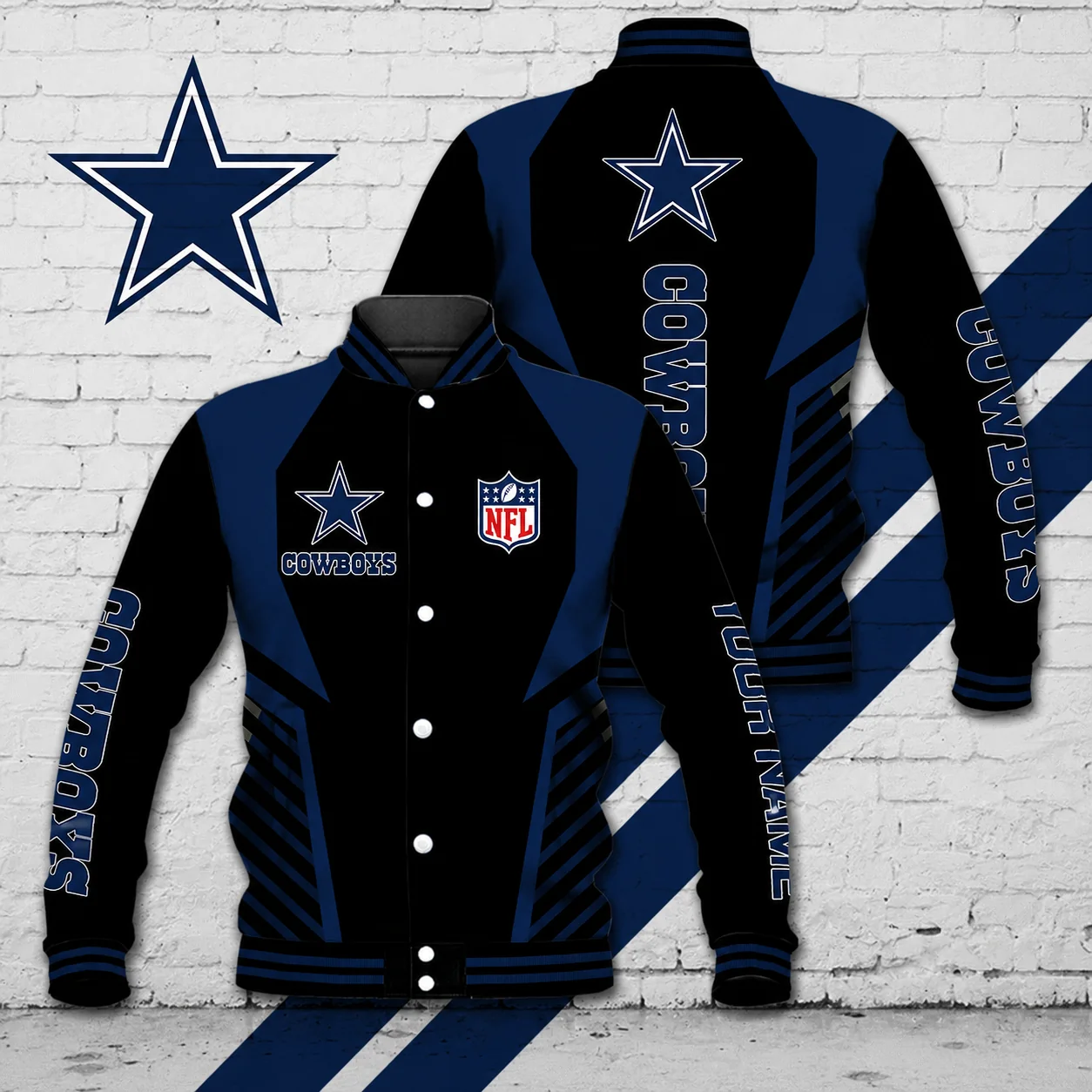 Limited Edition – Customized NFL Dallas Cowboys Satin Varsity & Baseball Jacket