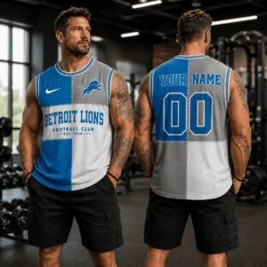 Limited Edition – Customized NFL Detroit Lions Men’s Gym Shirt