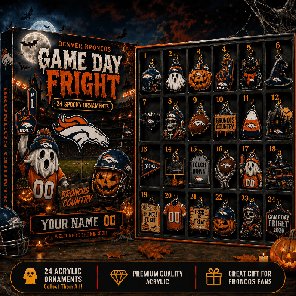 Custom Denver Broncos Halloween Blind Box Advent Calendar 2026 Broncos Halloween Merch