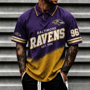 Limited Edition – Customized NFL Baltimore Ravens Polo Shirt