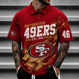 Limited Edition – Customized NFL San Francisco 49Ers Polo Shirt